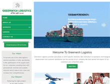 Tablet Screenshot of greenwichlogistics.com